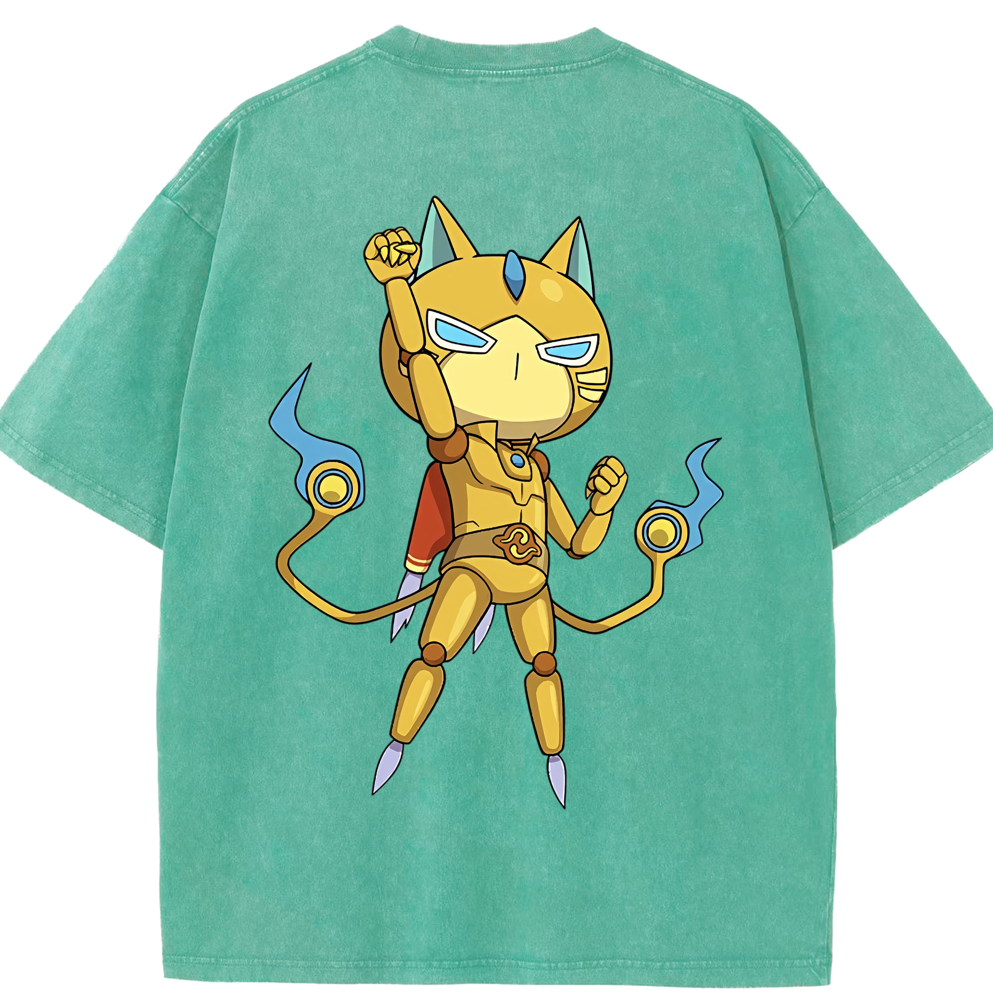 （画像用） 妖怪ウォッチ Yo-kai Watch 綿100% ヴィンテージ風 半袖Tシャツ（背面プリント）